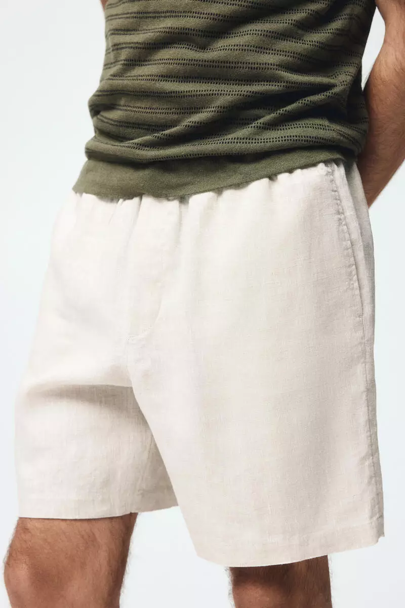 Relaxed Fit Linen shorts