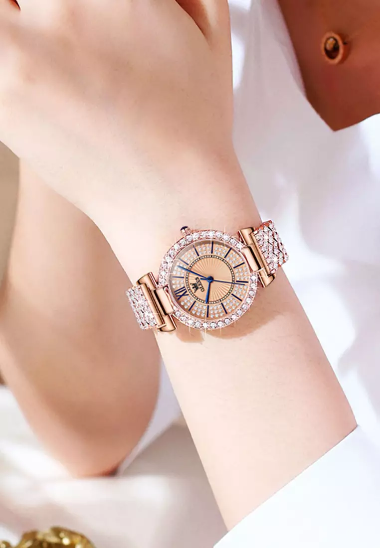 Lumine Ladies Bracelet Watch & Bangle Set