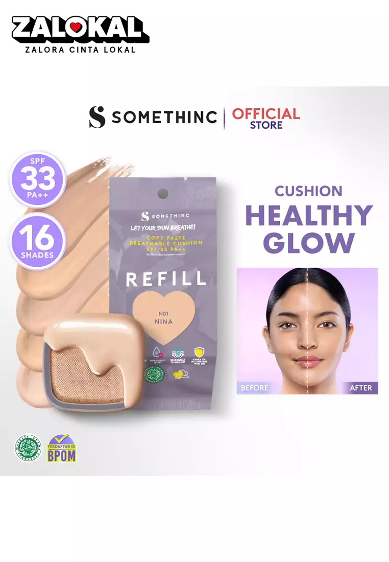 SOMETHINC (REFILL) SOMETHINC COPY PASTE BREATHABLE MESH CUSHION SPF 33 PA++ - Coco