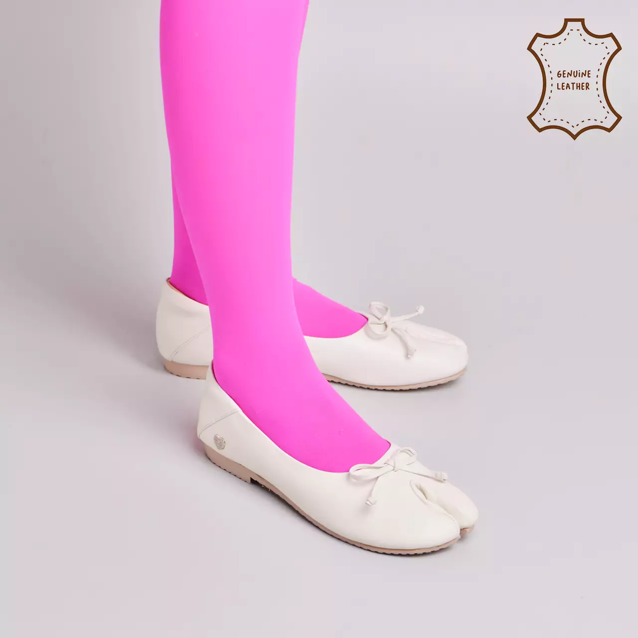 Evodia Flat Shoes Genuine Leather Cream