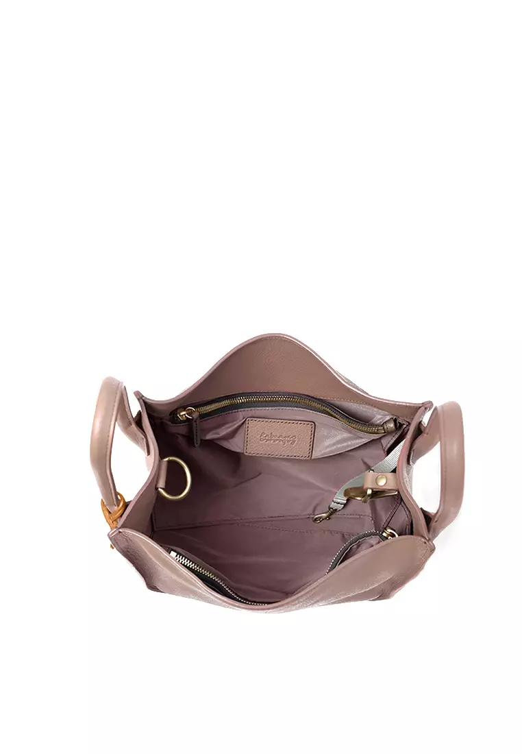 Buy Rabeanco RABEANCO LU Top Handle Bag Dark Pink Online