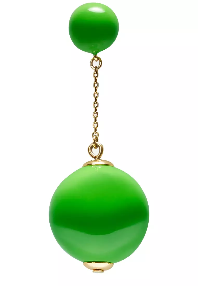 Have A Ball Linear Earrings in KS Green K9591