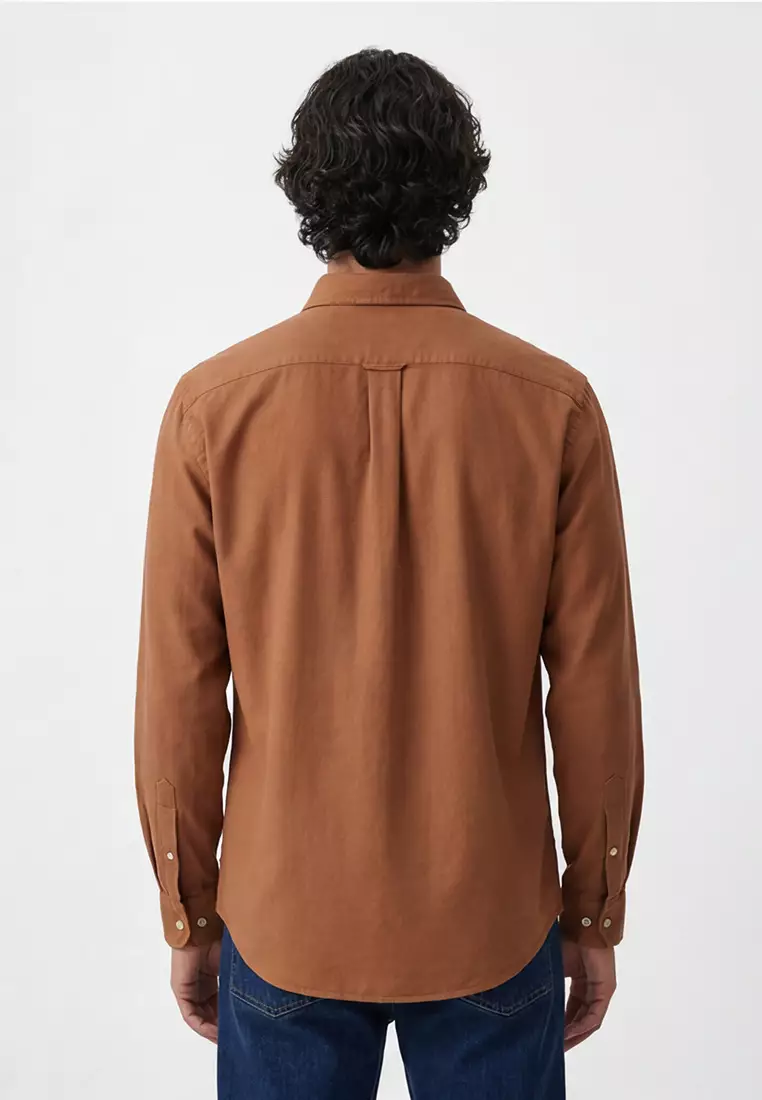 Oxford Shirt Regular Fit Brown