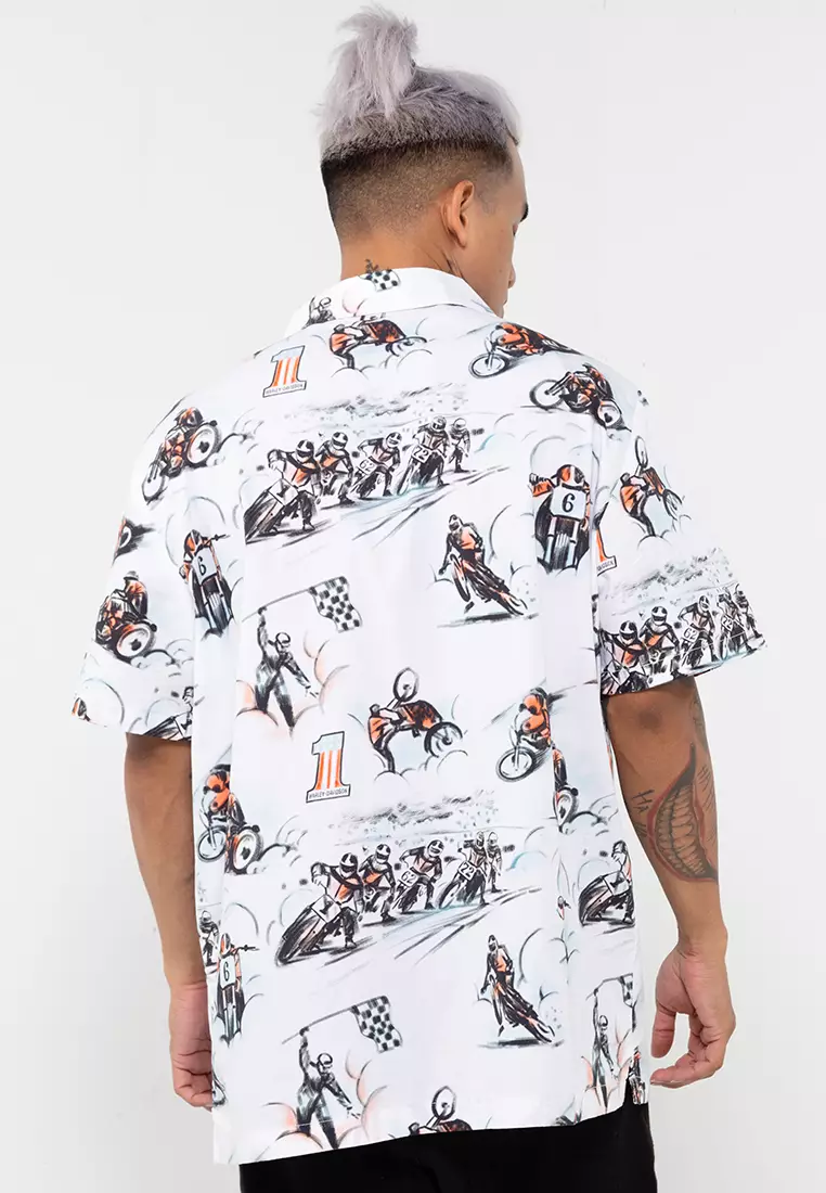 Harley-Davidson Twisty Aloha Print Shirt