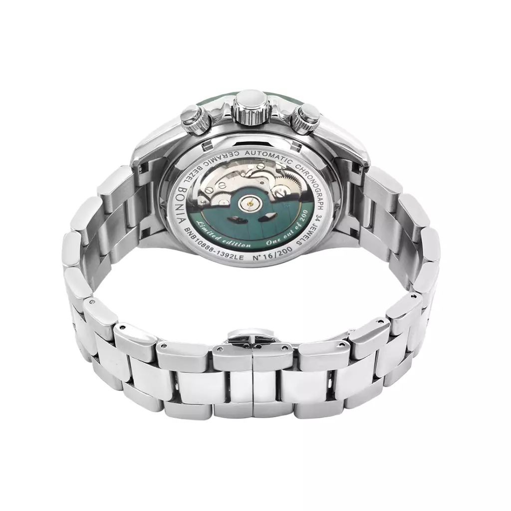 Jam Tangan Pria Bonia Automatic Chronograph B10888-1392LE Original