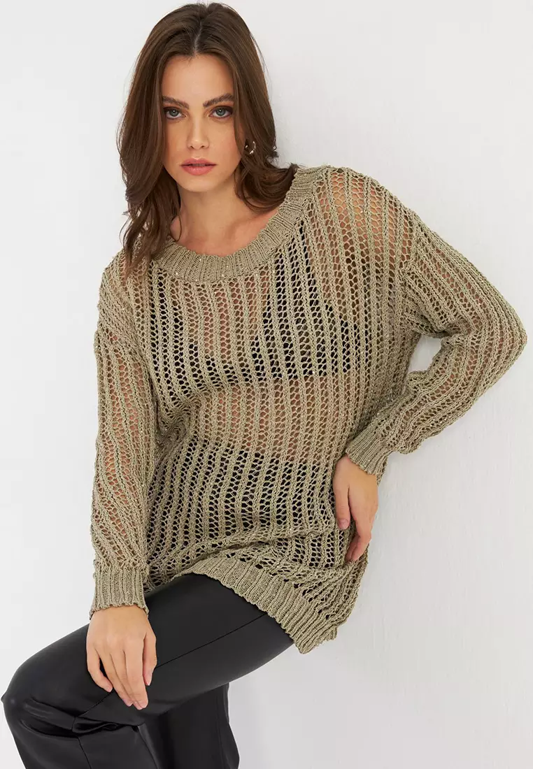 Buy Cool & Sexy Net Knit Blouse 2026 Online | ZALORA