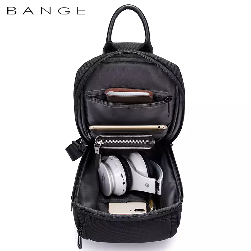 Bange BG7565 Tas Selempang Sling Bag Pria - BLACK