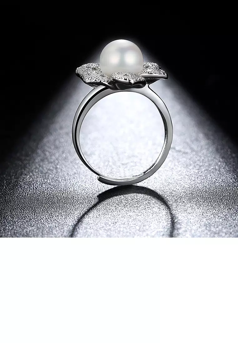 Buy Glamorousky Simple and Elegant Flower Imitation Pearl