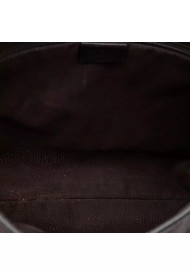 Pre-Loved Gucci Gg Nylon Abbey D Ring Crossbody