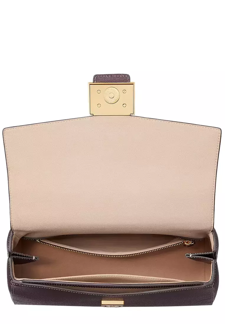 Katy Medium Top-handle Bag in Deep Cherry K8863