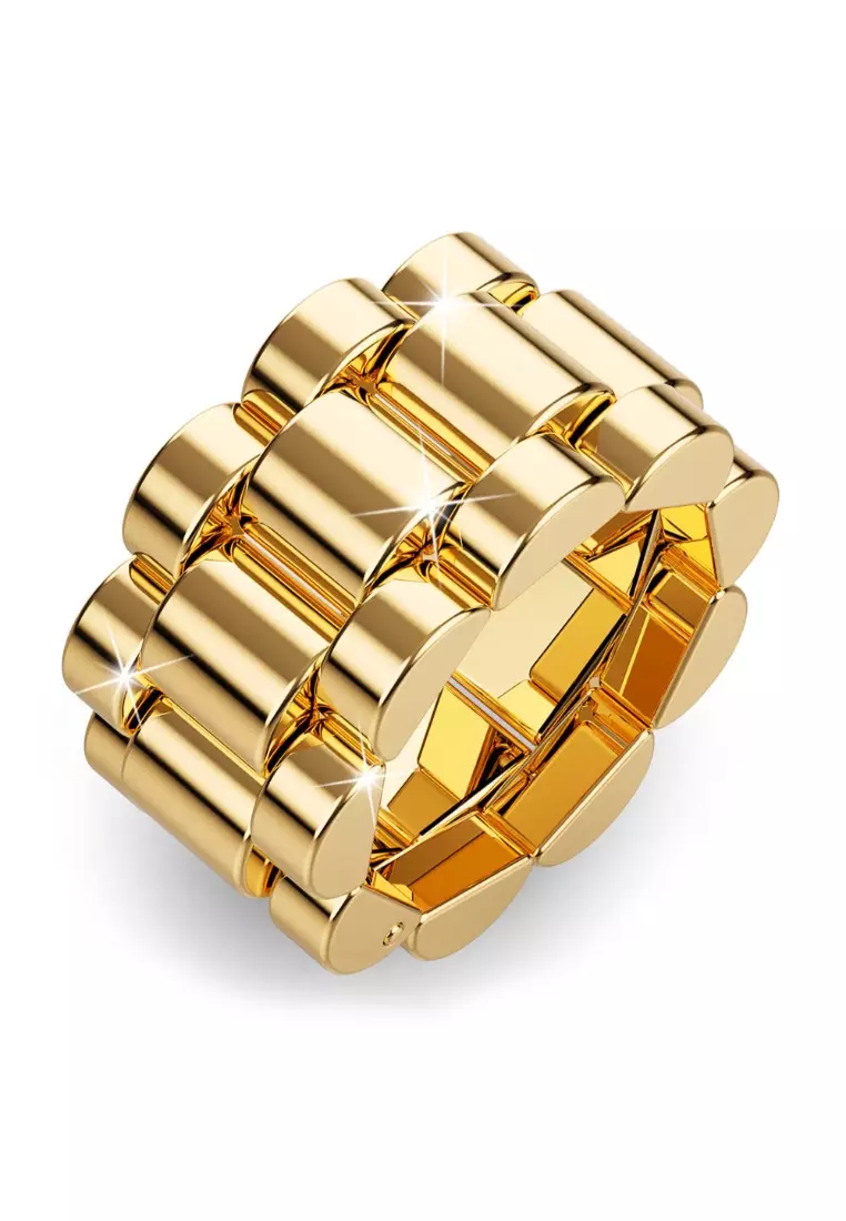 Buy Bullion Gold Oyster Gold Layered Ring 2026 Online | ZALORA Philippines