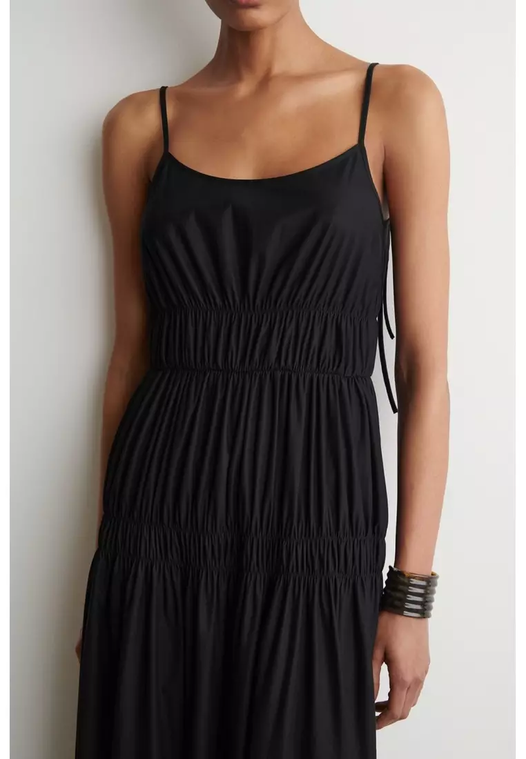 Buy COS GATHERED JERSEY MIDI DRESS 2026 Online | ZALORA