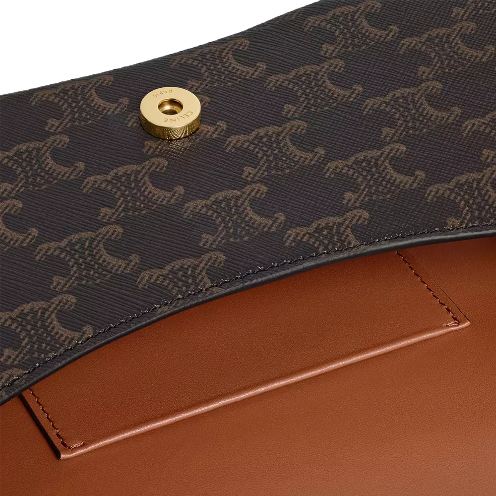 Teen Lola in Triomphe Canvas and Calfskin Leather Black Tan