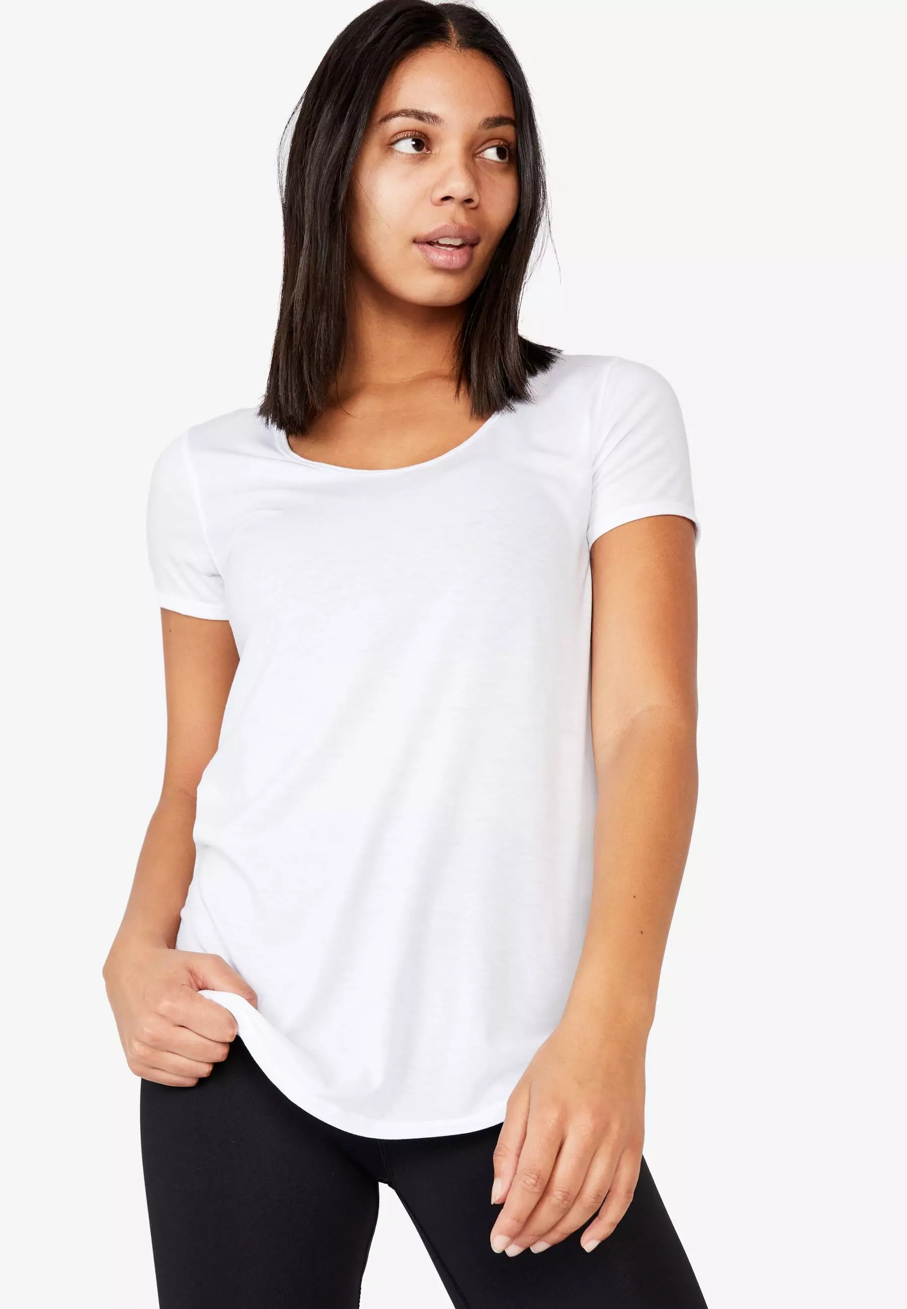 white gym t shirt womens