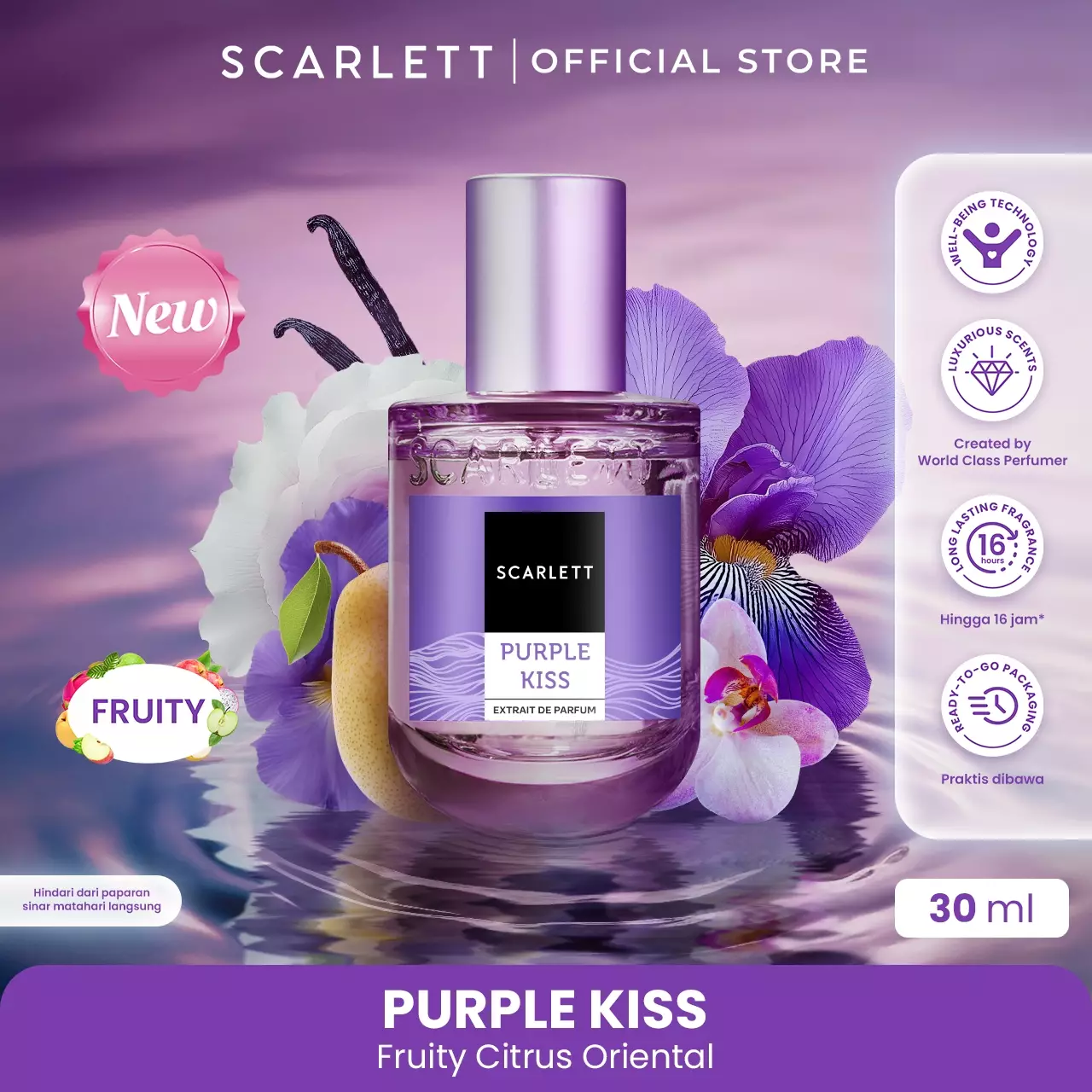 Scarlett Whitening Extrait De Parfum Bundling Garden of Whisper & Purple Kiss