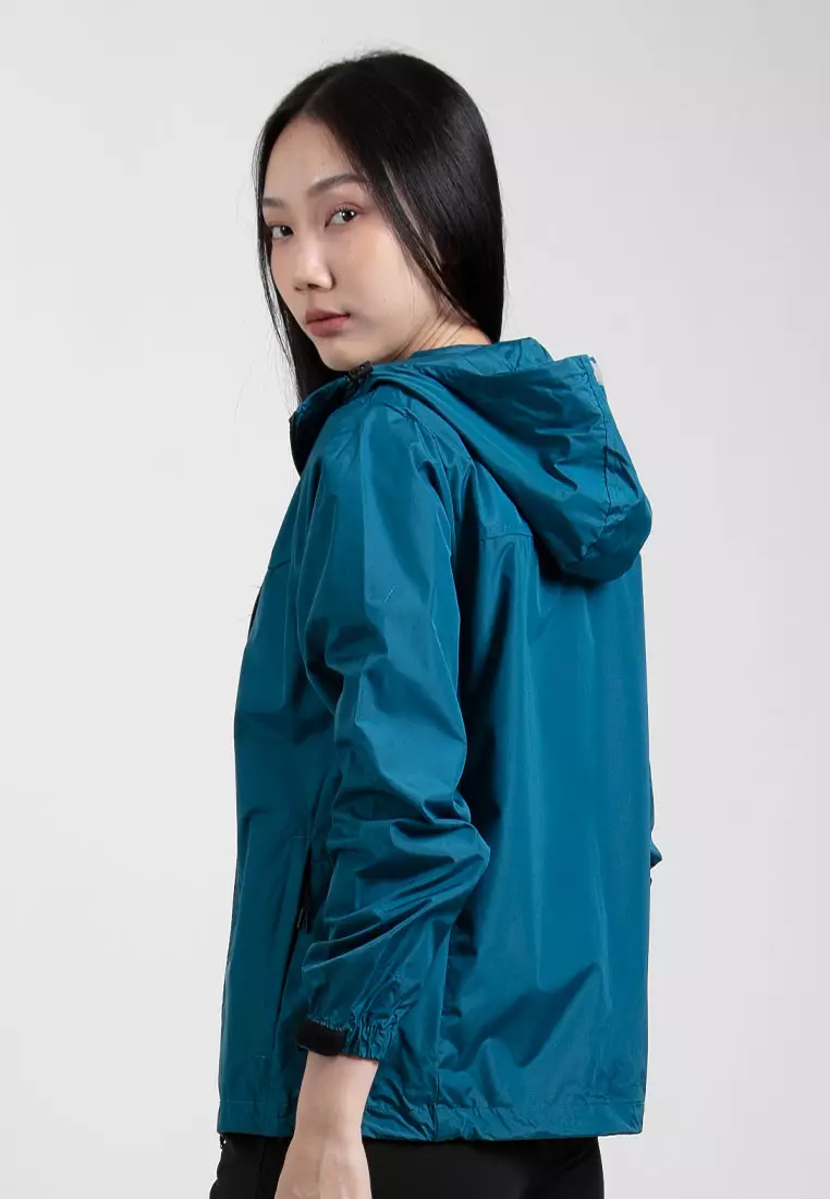Forest Ladies Premium Windbreaker Women Trekking Biker Jacket Jogging Running Hoodie Waterproof Jacket - 830118-46KGreen