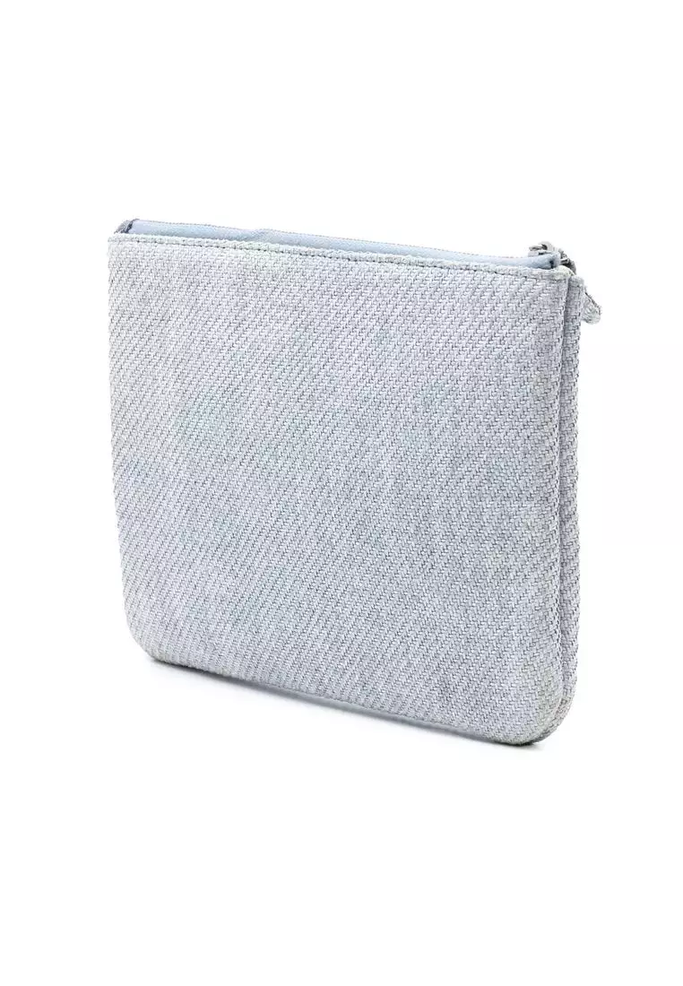 Pre-Loved Chanel Small Denim Deauville O Case Clutch