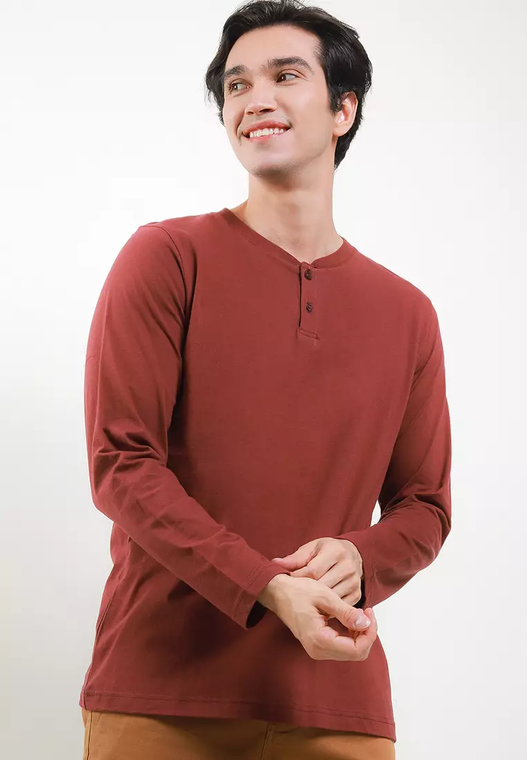 Henley outlet shirt indonesia