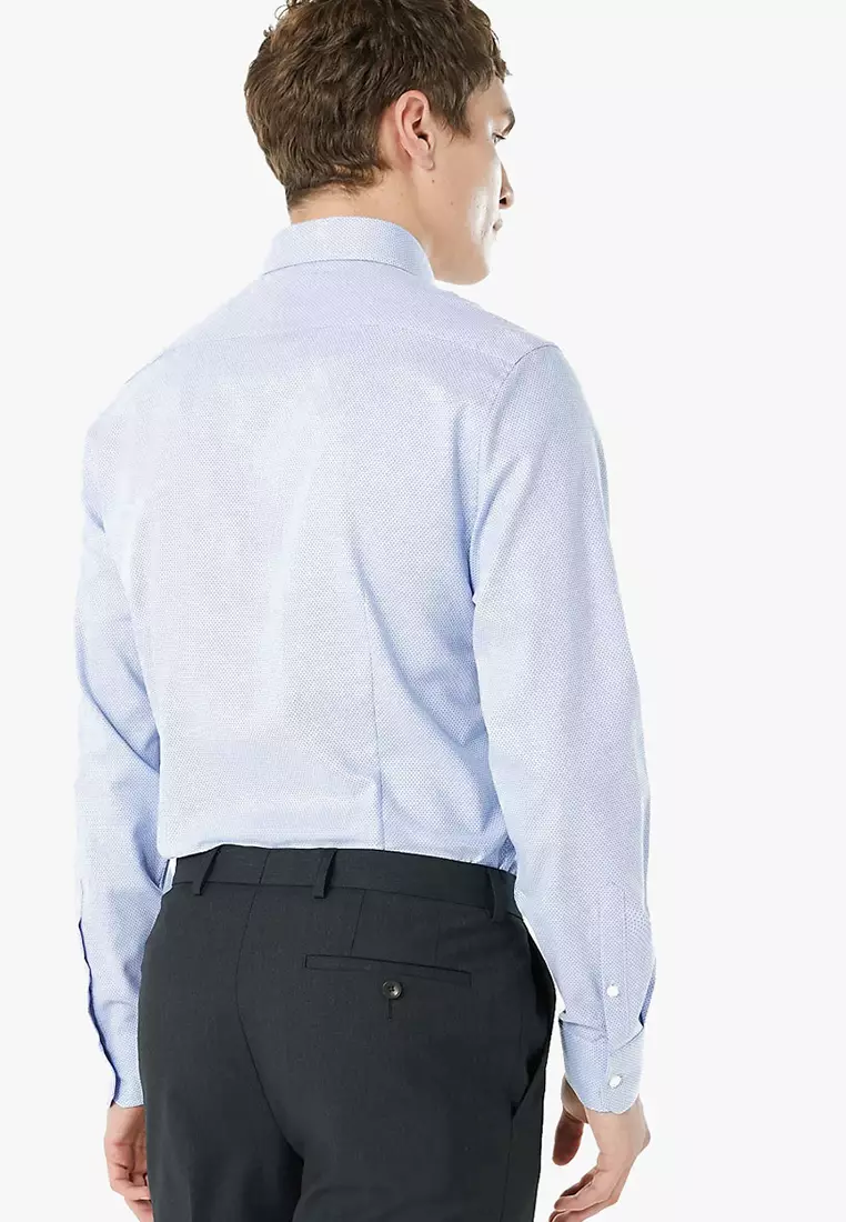 Jual Marks & Spencer Slim Fit Easy Iron Shirt with Stretch Original ...