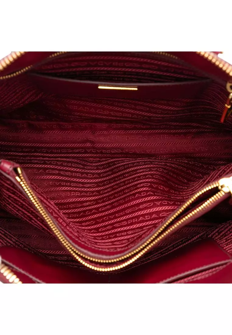 Pre-Loved Prada Extra Large Saffiano Lux Promenade Satchel