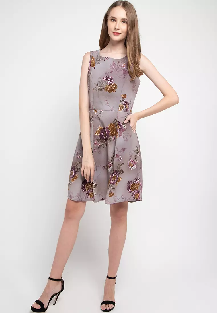 Sophistix Bailey Dress in Grey Print