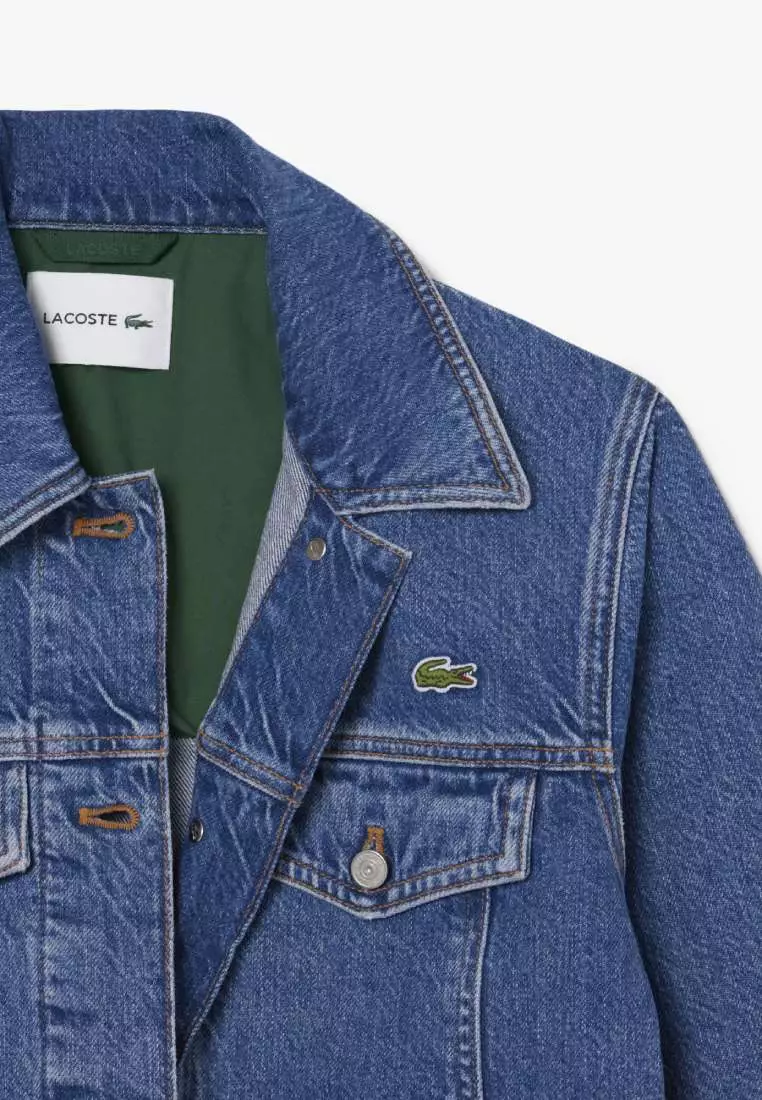 極美品 Lサイズ相当 LACOSTE Denim Trucker Jacket Buy Lacoste Cotton Denim Jacket 2026 Online | ZALORA