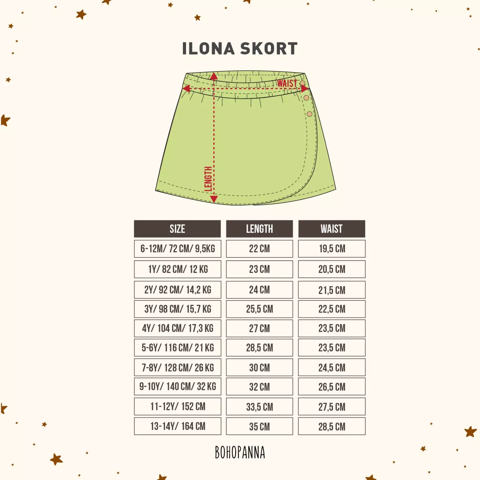 BOHOPANNA - ILONA SKORT - Rok Anak