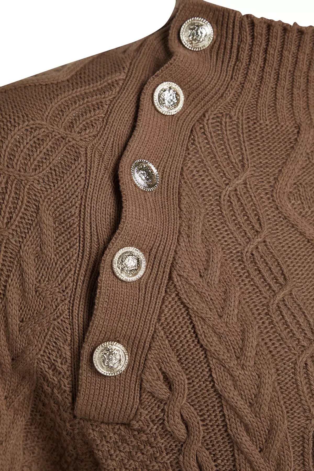 Button Detailed Knit Sweater