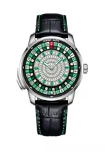 Silver, Black, Green