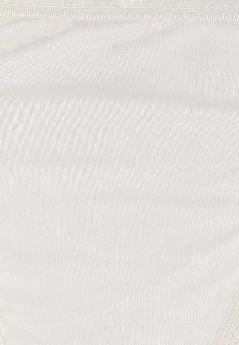 5pk Cotton Lycra High Leg Knickers