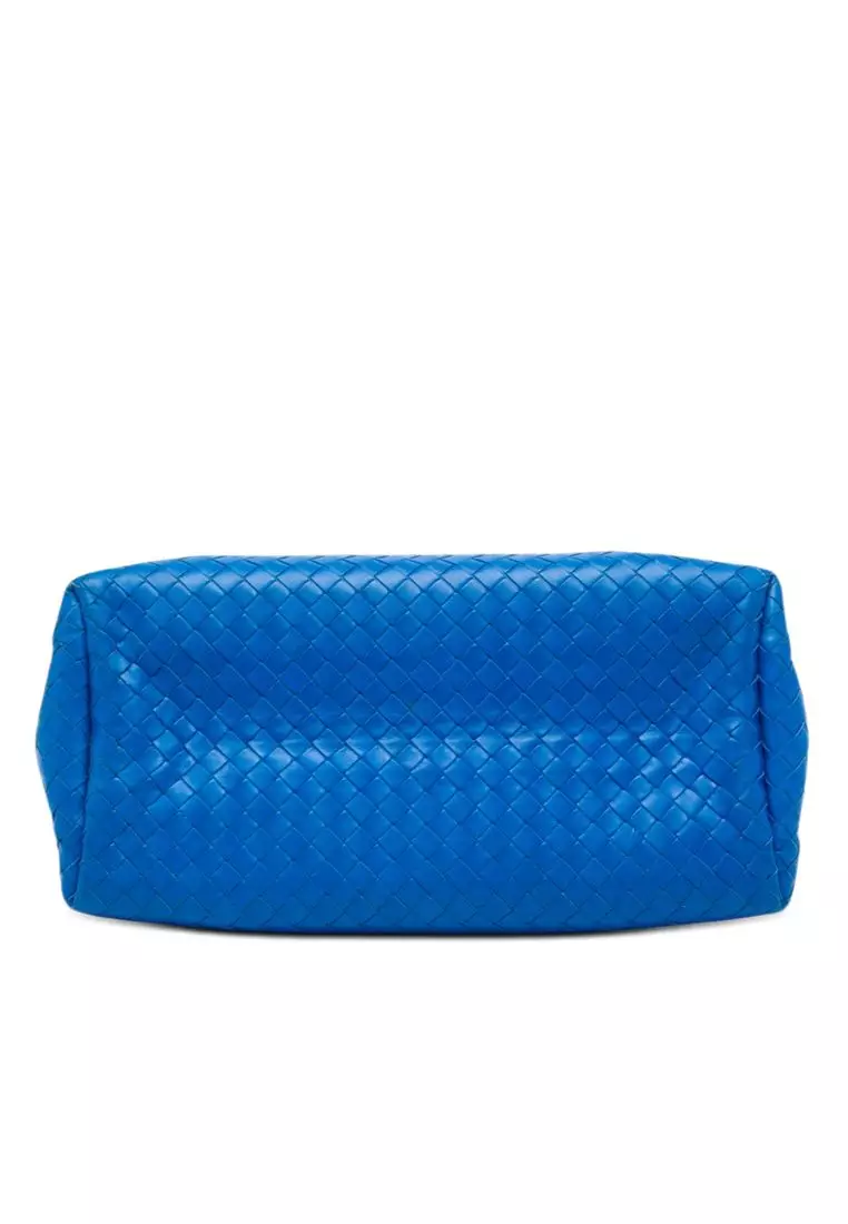 Pre-Loved Bottega Veneta Small Nappa Intrecciato Roma Satchel