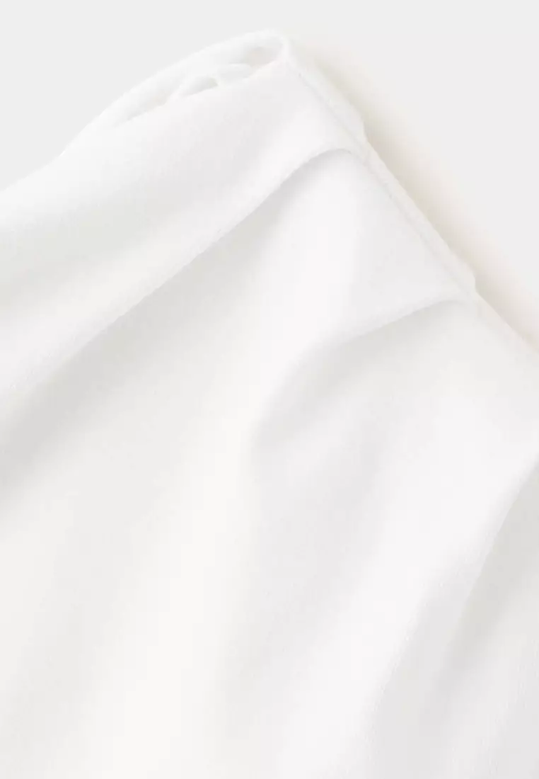 Asymmetrical Ruched Top