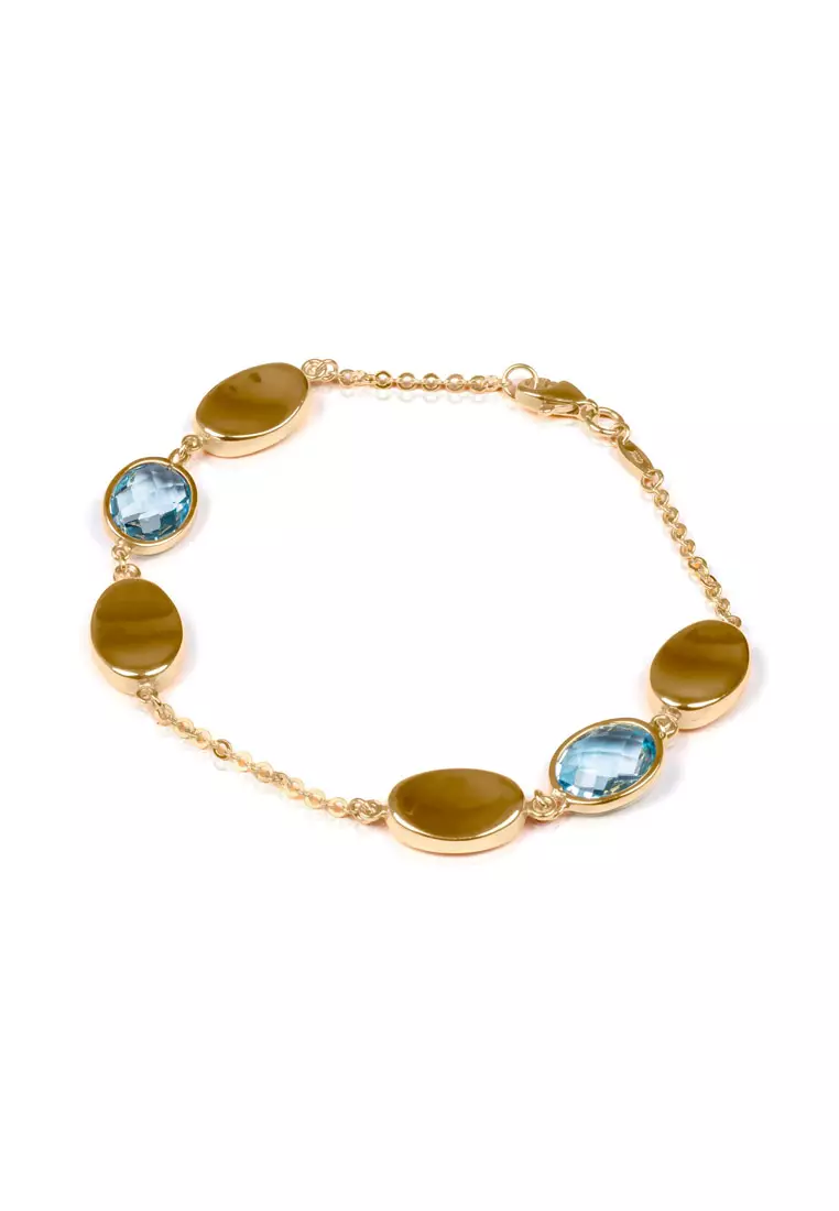 Lustre Crystal Bracelet 18k  Gold