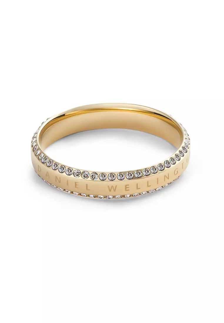 Classic Aura Ring Duo Gold Unisex Ring for women and men stainless steel crystal Ring DW Official Authentic Original