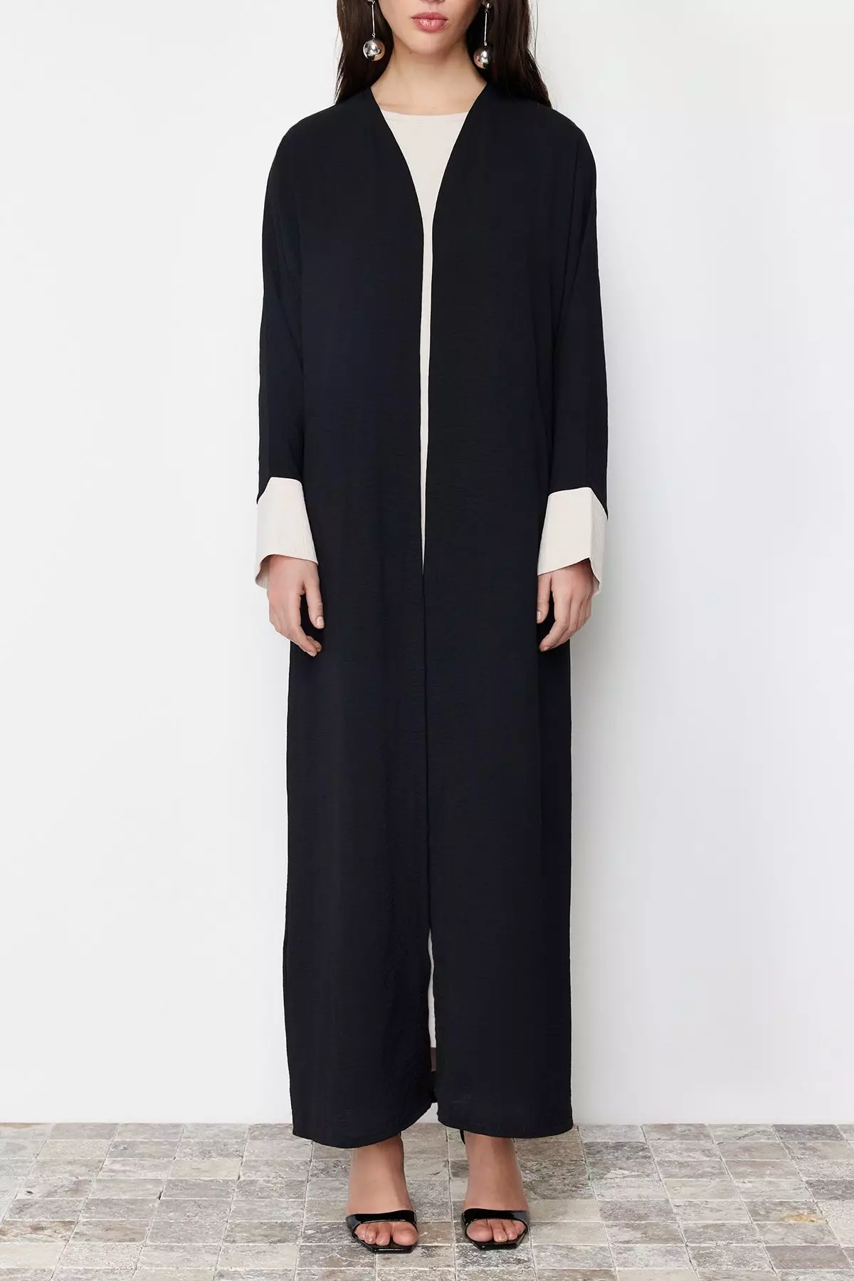 Modest Color Block Abaya 2-Piece Set