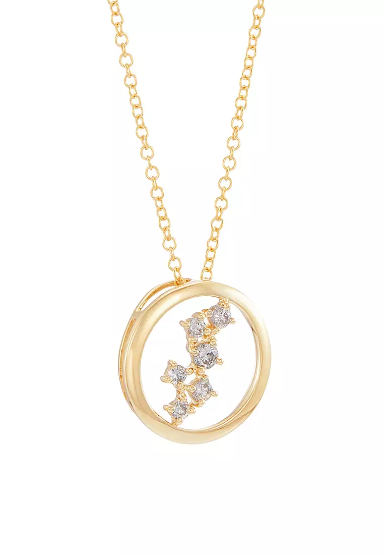 HABIB CHIC | Round Diamond Necklace in 375/9K Yellow Gold 558671123-YG