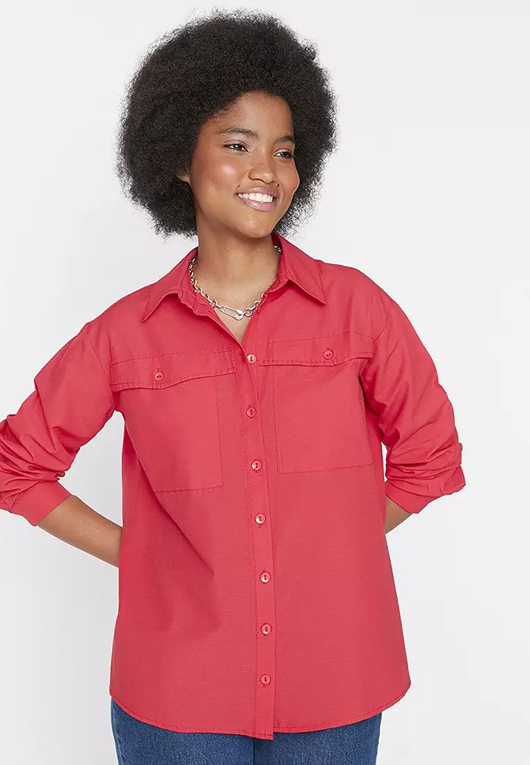 Buy Trendyol Double Pocket Shirt 2024 Online ZALORA Philippines