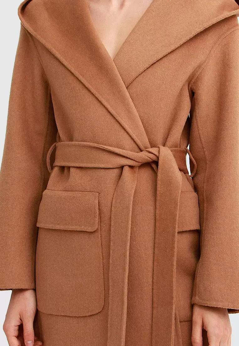 Belle & Bloom Sweet Escape Robe Coat in Camel