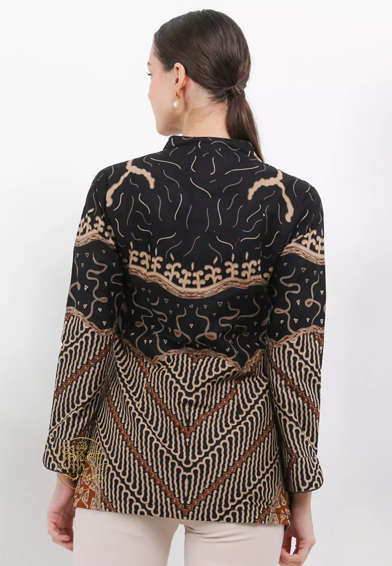 Blouse Batik Aryasaka Item Premium Slimfit Modern