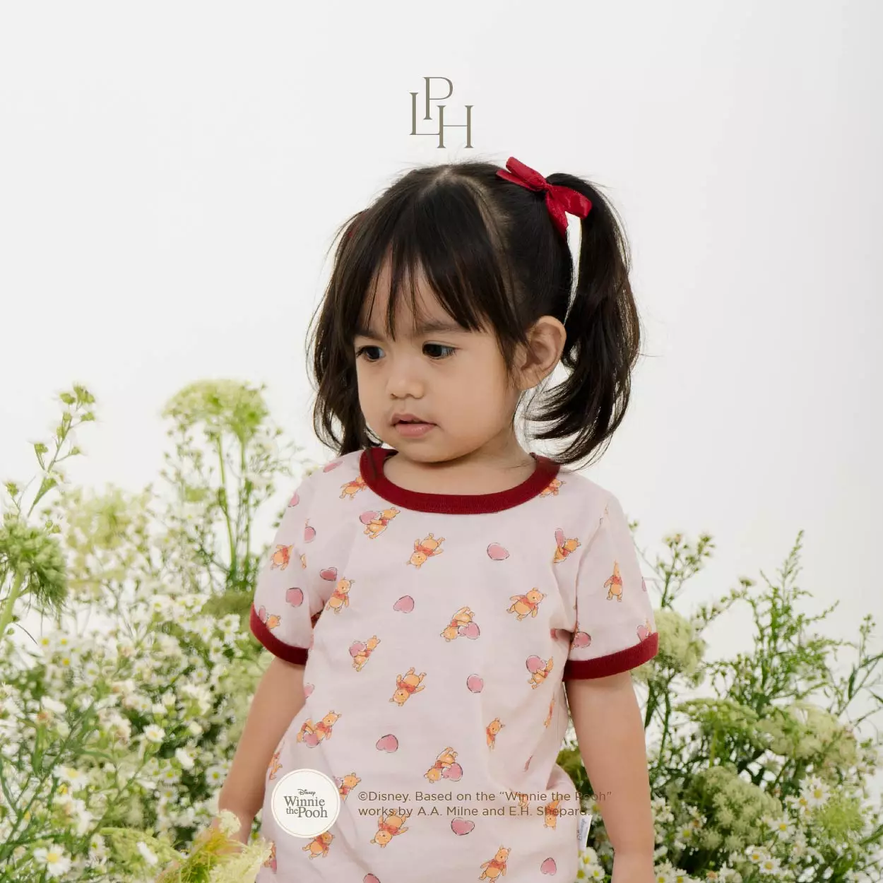 Little Palmerhaus - Disney Pooh Sweet Things Short Pajamas (Piyama Anak Lengan Pendek) Honey Pooh