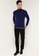 CK CALVIN KLEIN blue Recycled Cashmere Turtleneck Sweater 1E34DAAF39F842GS_4