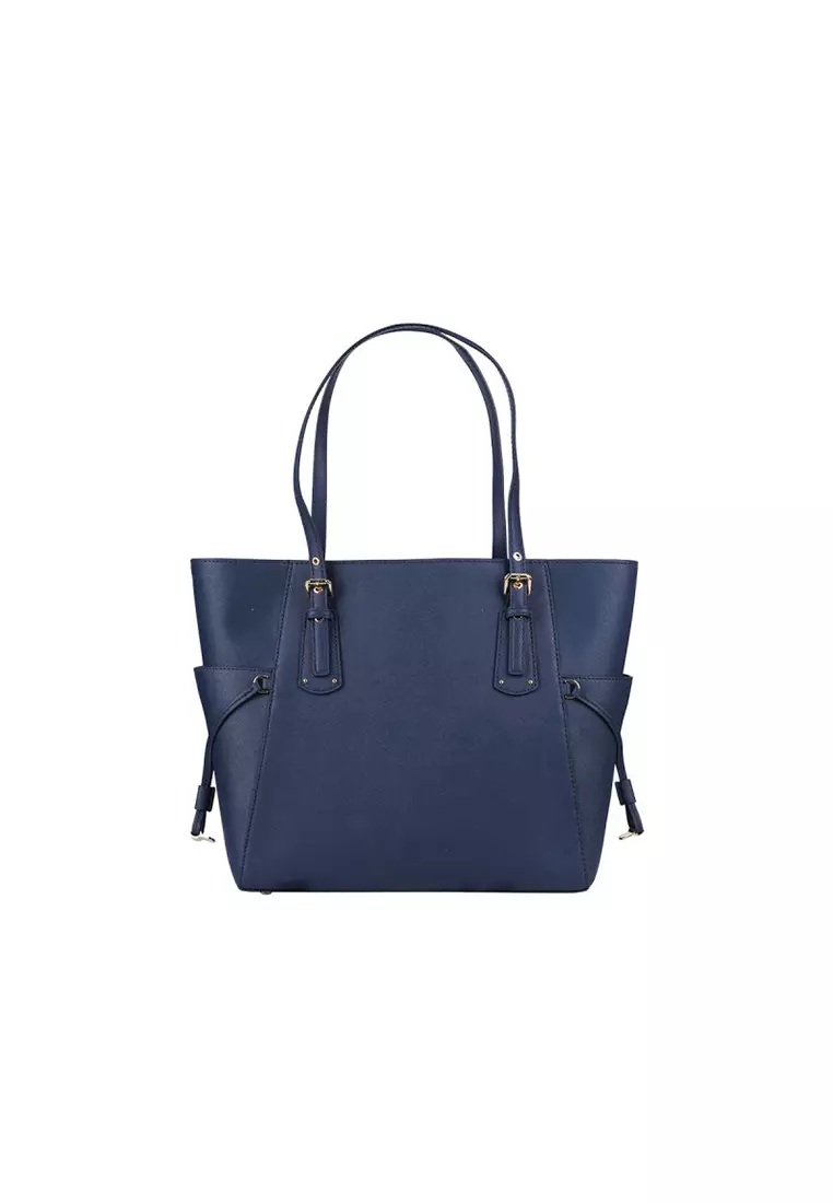 White and navy blue michael kors purse shop