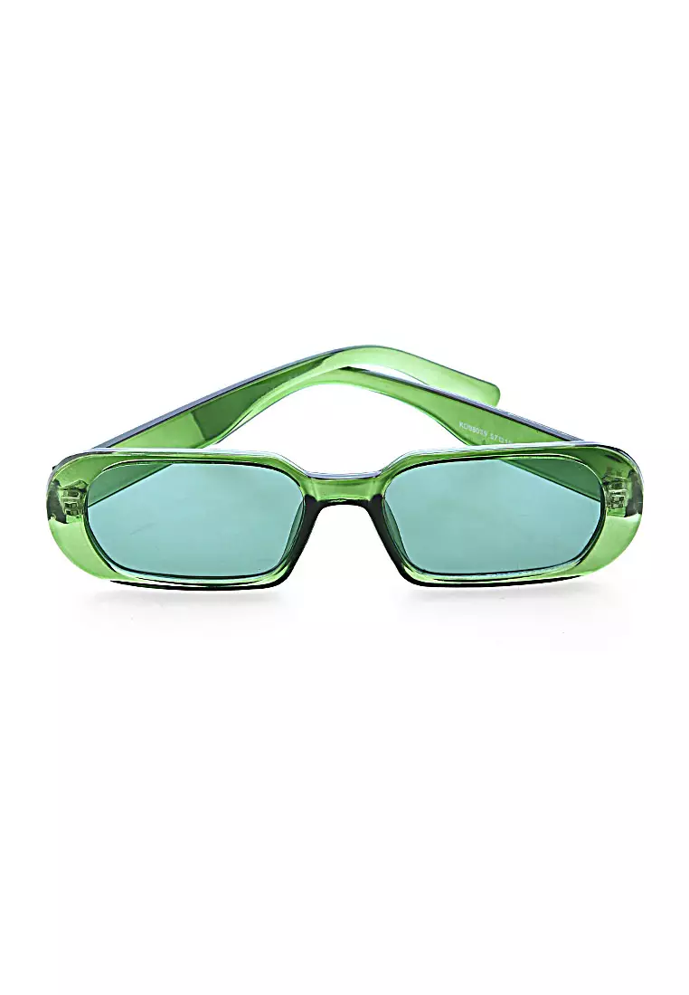 Mackenzie Kacamata Oval Frame Sunglasses Material PC ORIGINAL - Green