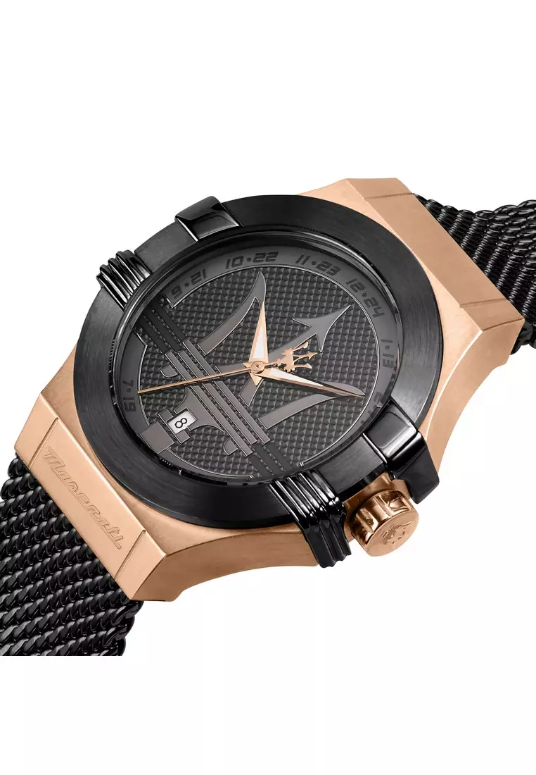 【2年保養】瑪莎拉蒂Potenza 系列 40mm錶盤 男士石英腕錶 R8853108010