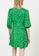Maje green Printed Satin Jacquard Dress 86617AAF5AACF0GS_2