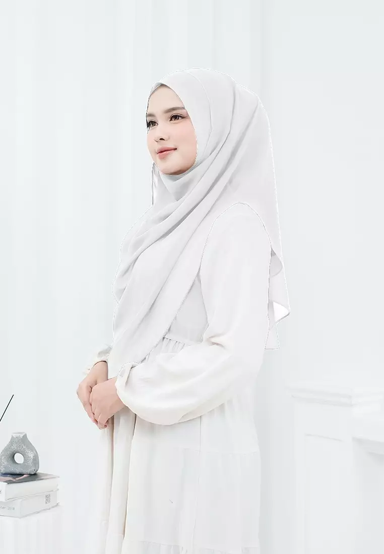 HIJAB INSTAN ZHAZA - BROKEN WHITE