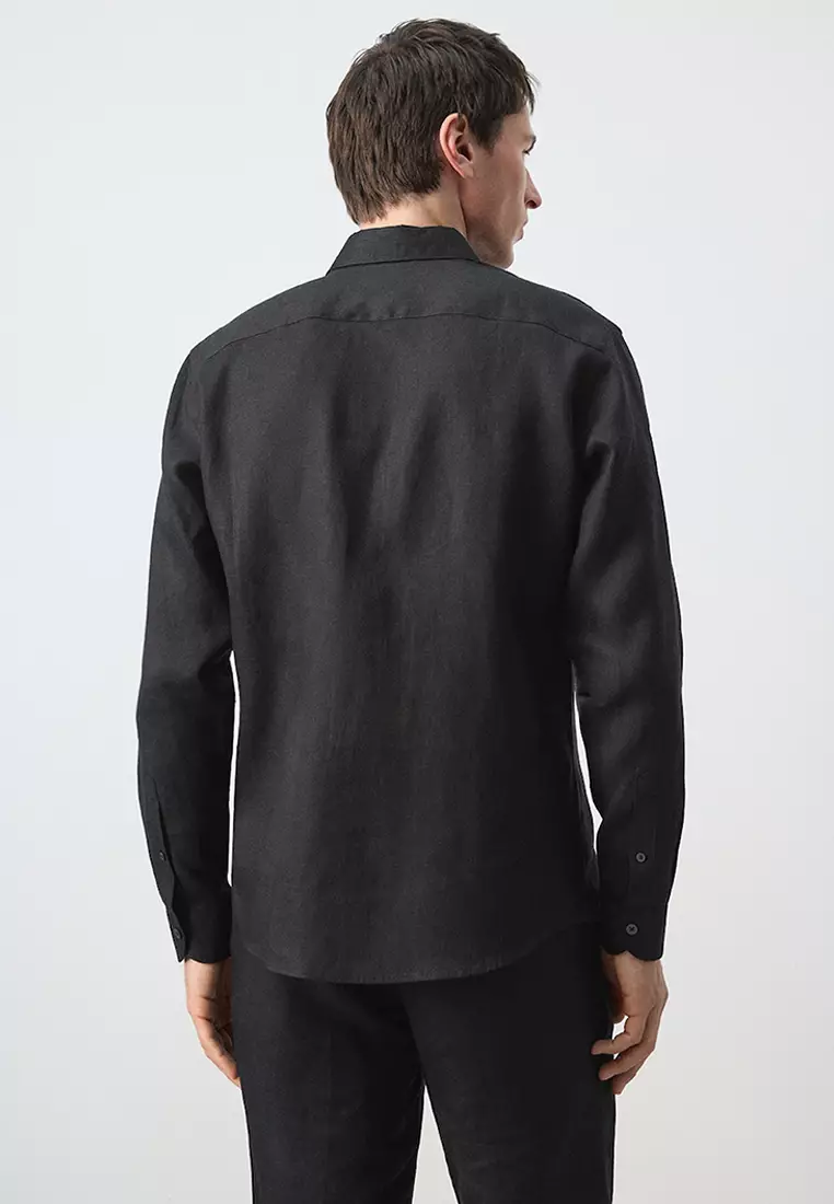 Regular-Fit 100% Linen Shirt