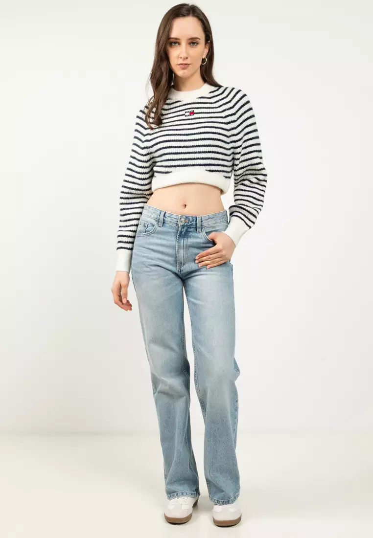 Badge Boxy Jumper With Wool - Tommy Jeans
