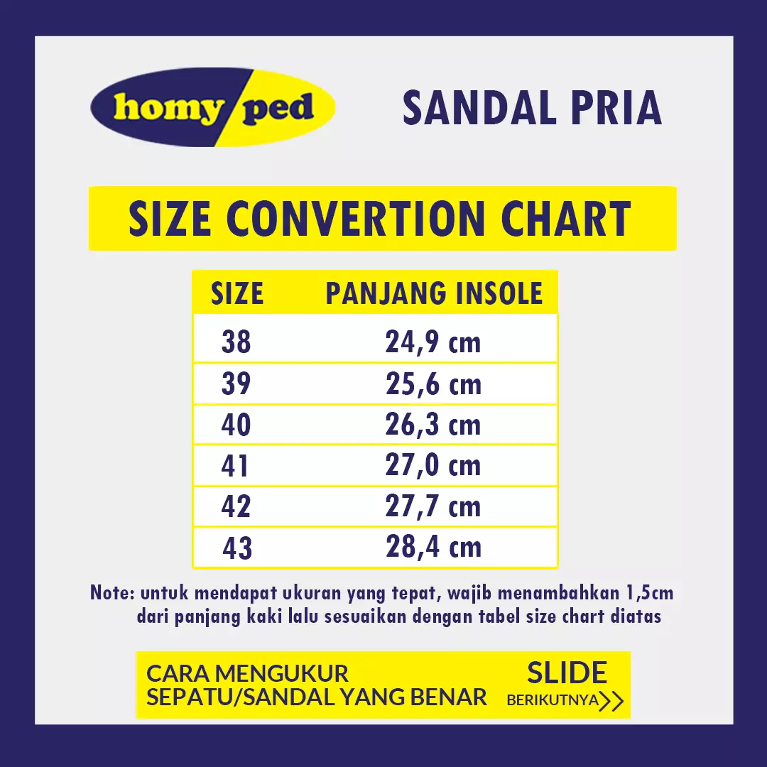 Homyped F-ONE 01 Sandal Jepit Pria