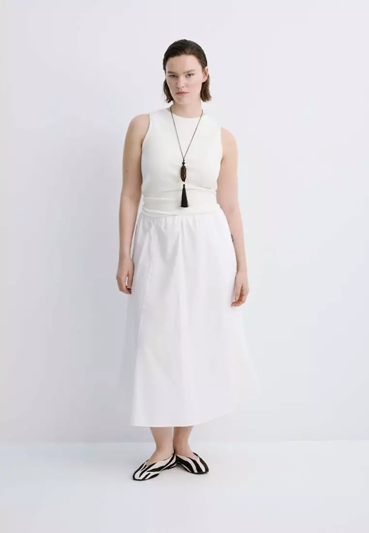 Ribbed Cotton-Blend Top